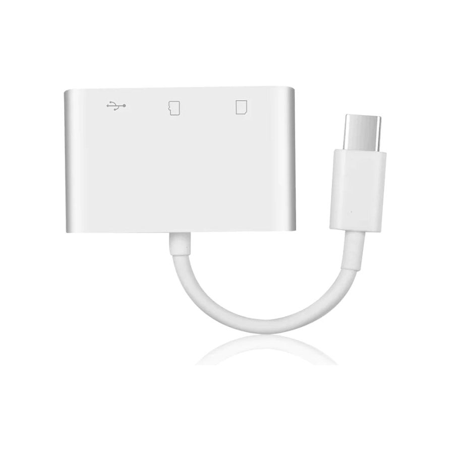 USB C 3 in 1 Hub Converter Type-C Adapter SD Card Reader for Macbook Pro Laptop