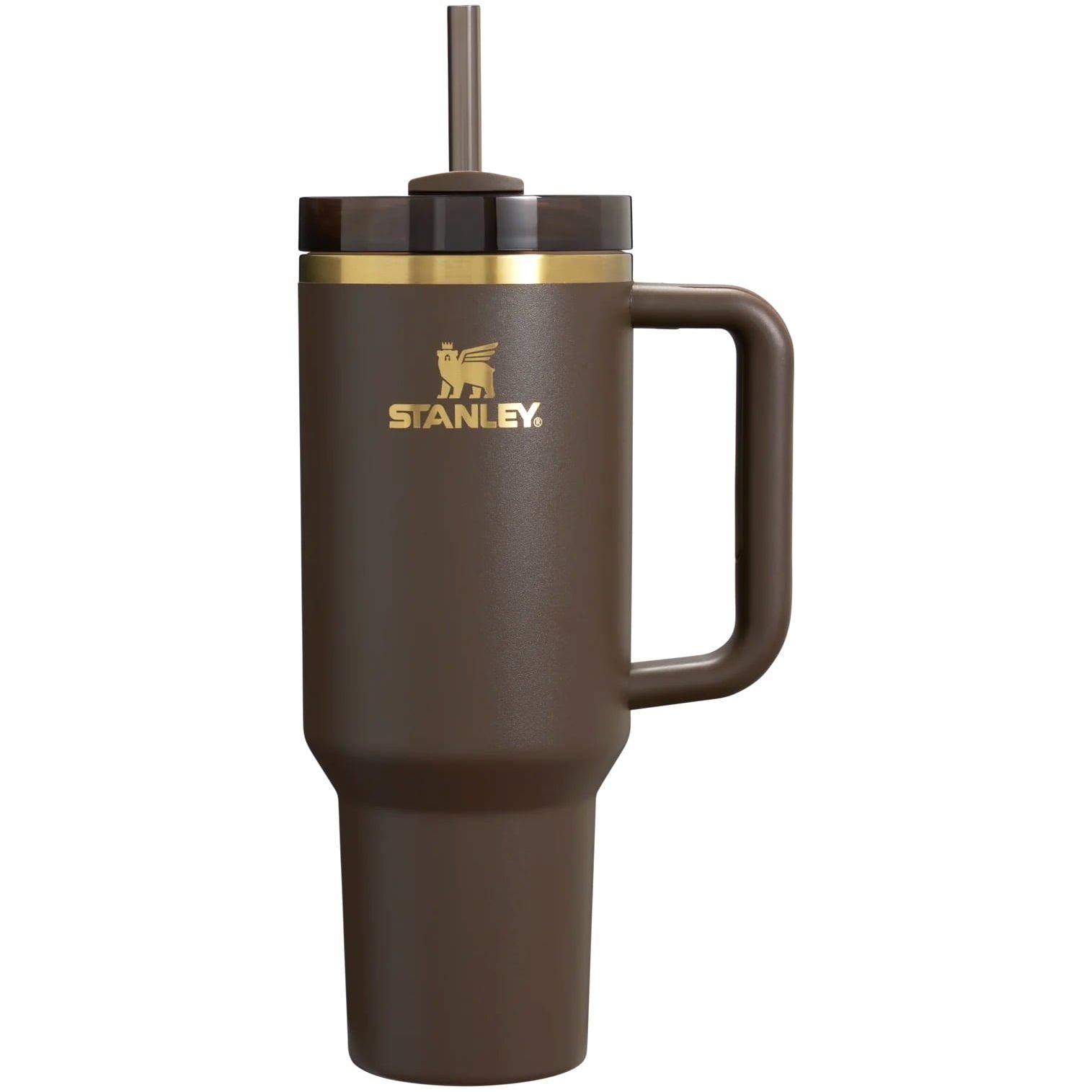 Front view of Stanley 40oz Chocolate Gold FlowState Tumbler